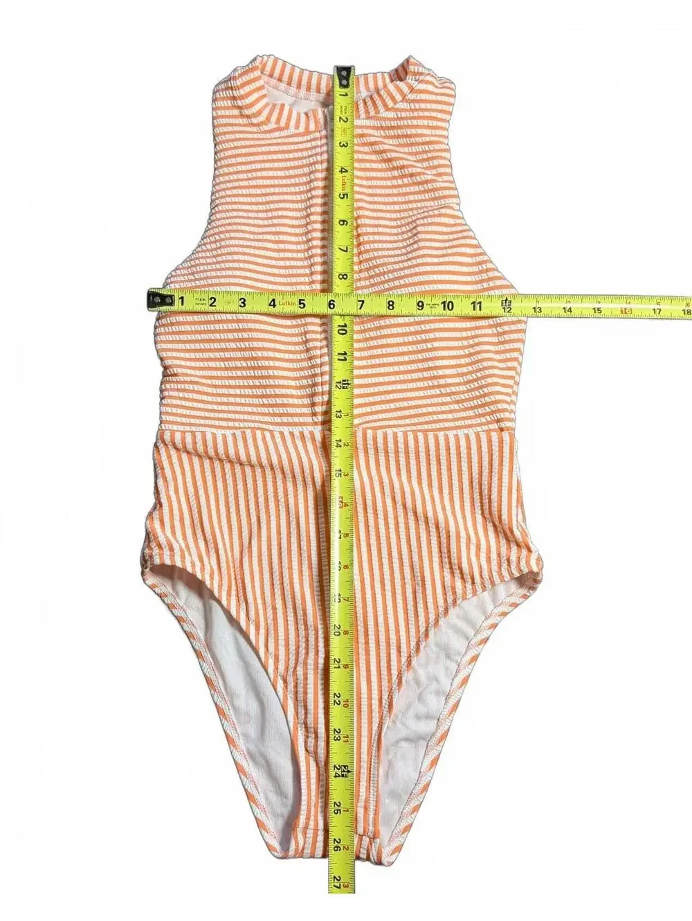 SPLENDID high neck 1/2 zip Striped Seersucker One-Piece Swimsuit size XS New